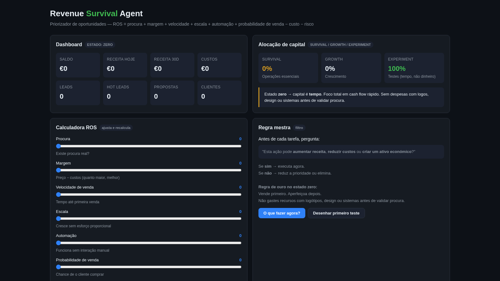 Revenue Survival Agent