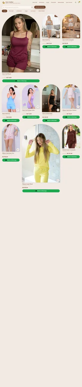 Doce Sonhar Pijamas cover
