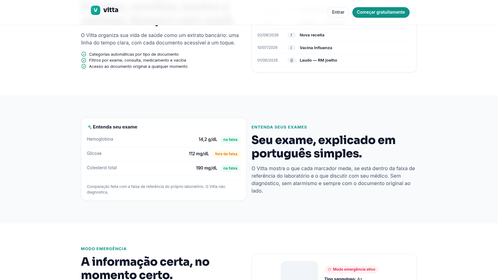 Vitta — Saúde em um só lugar cover