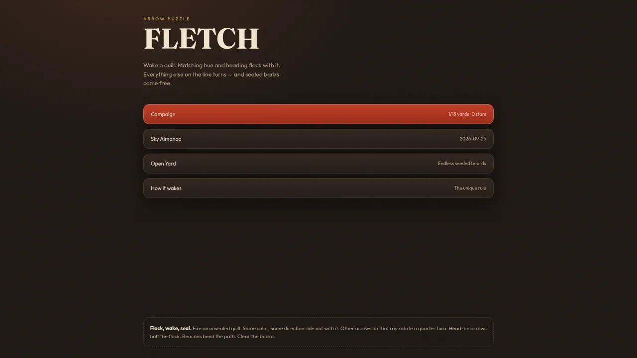 FLETCH — Wake the Quills