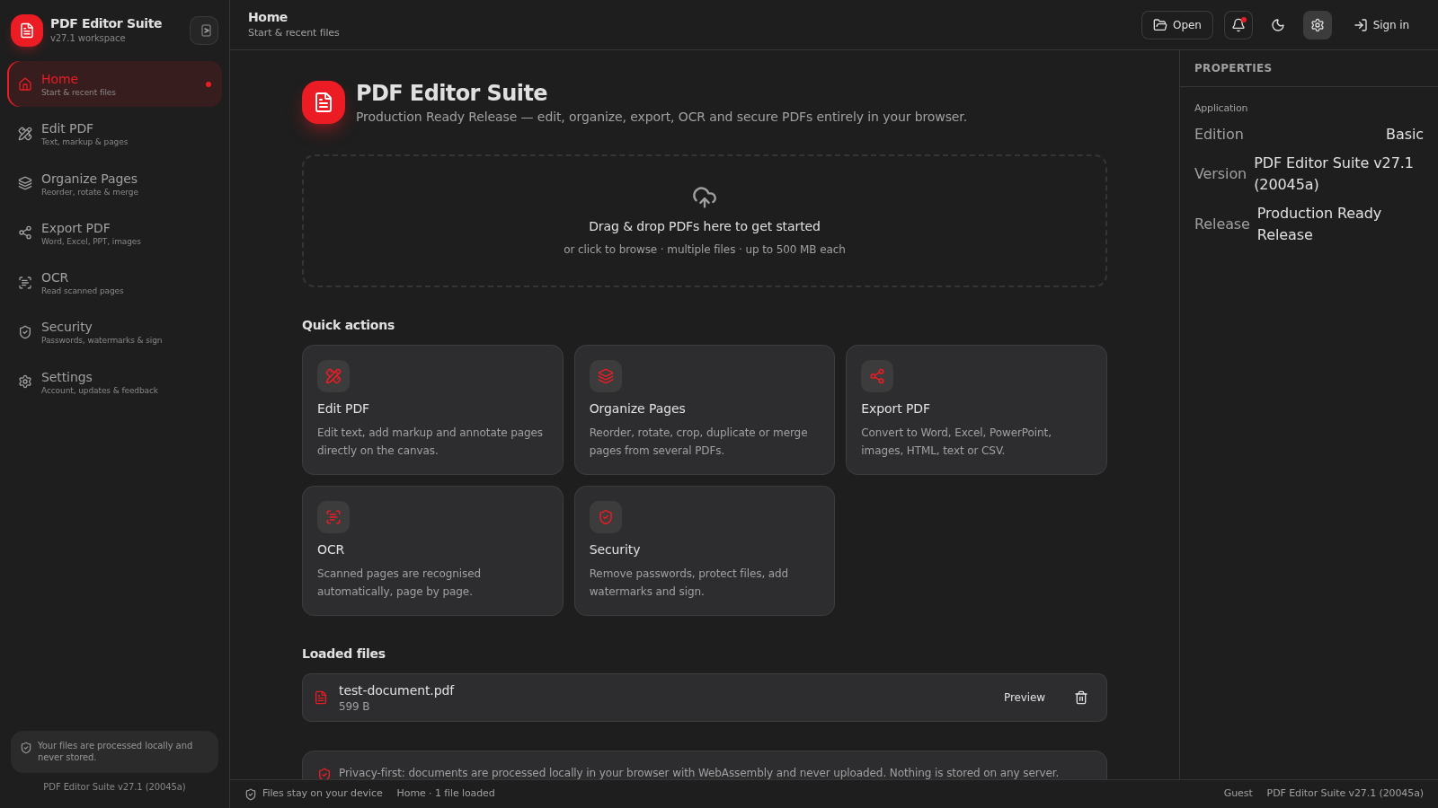 PDF Editor PRO cover