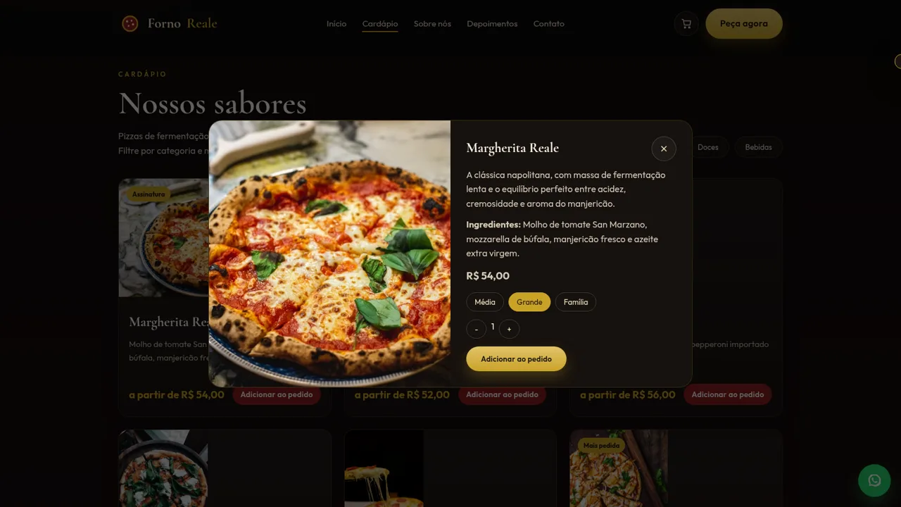 Forno Reale Pizzaria cover