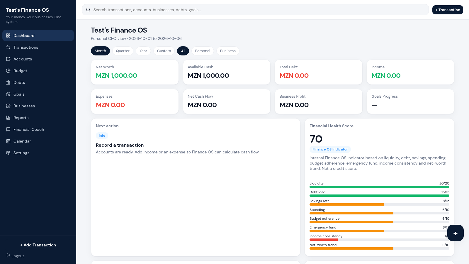 Finance OS cover