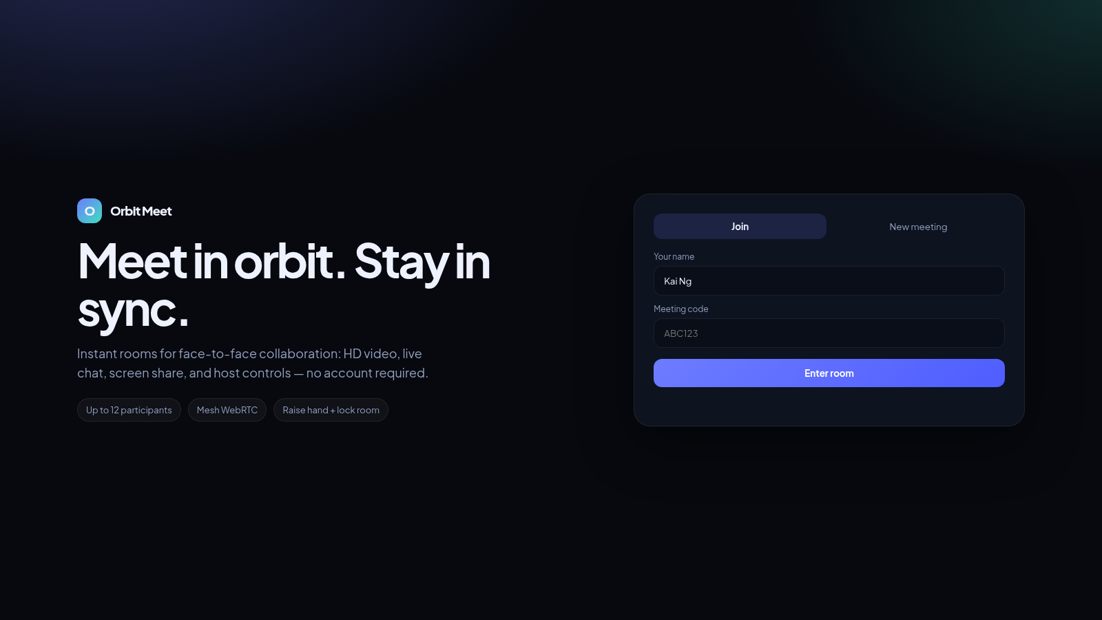 Orbit Meet cover