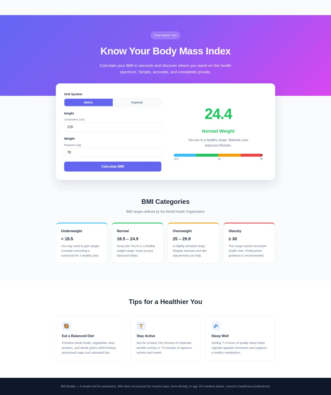 BMI Buddy