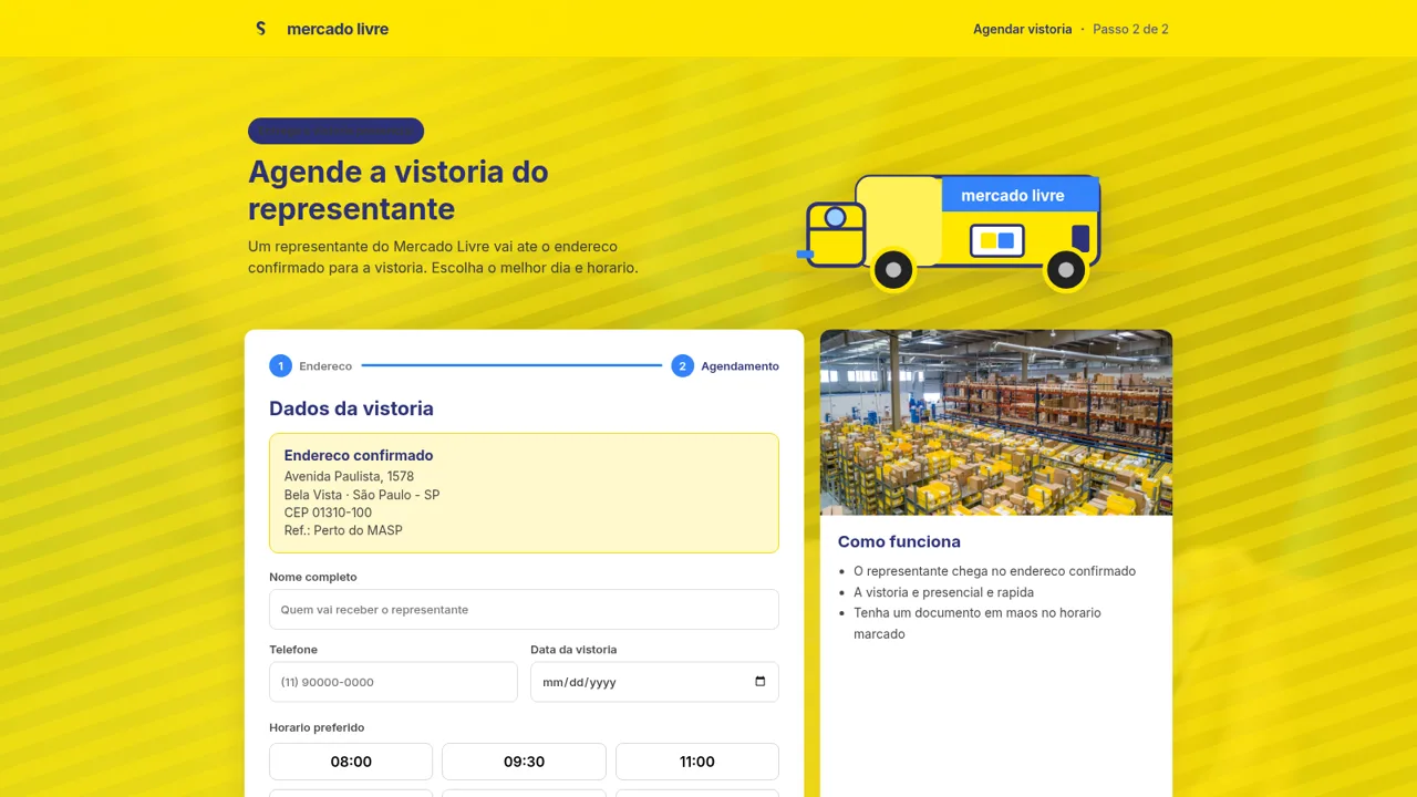 Vistoria Mercado Livre cover