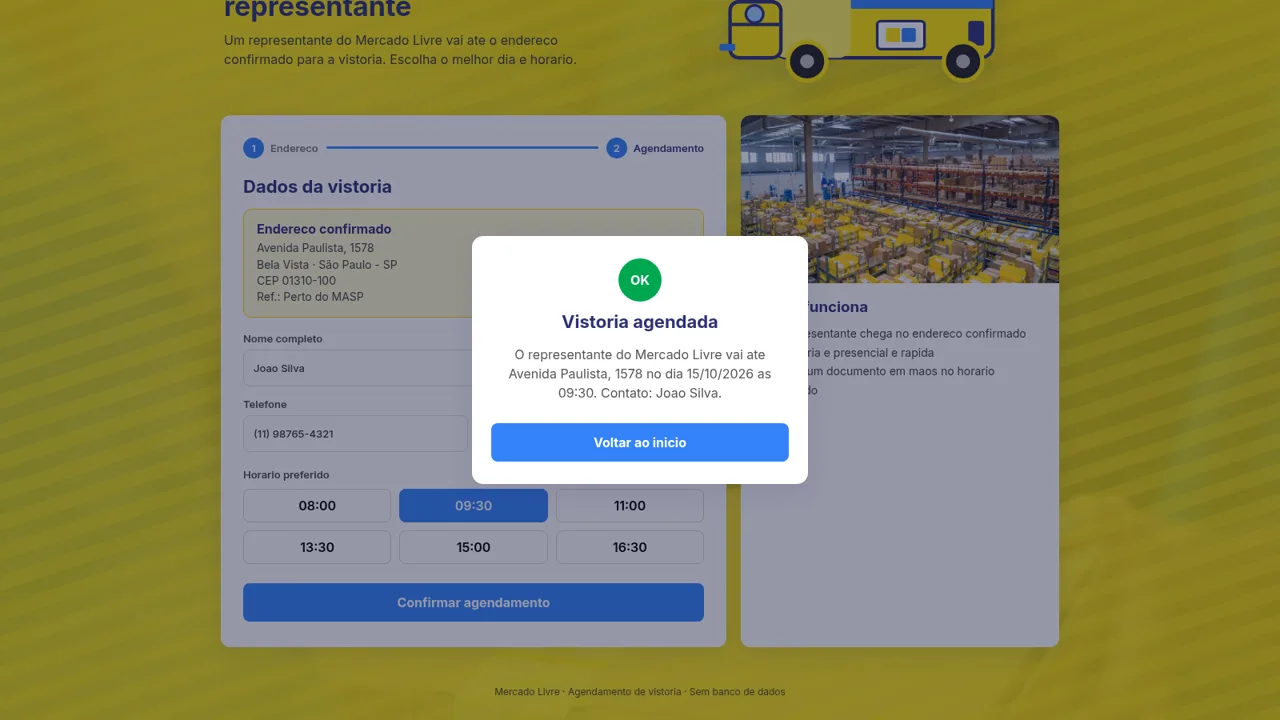 Vistoria Mercado Livre cover