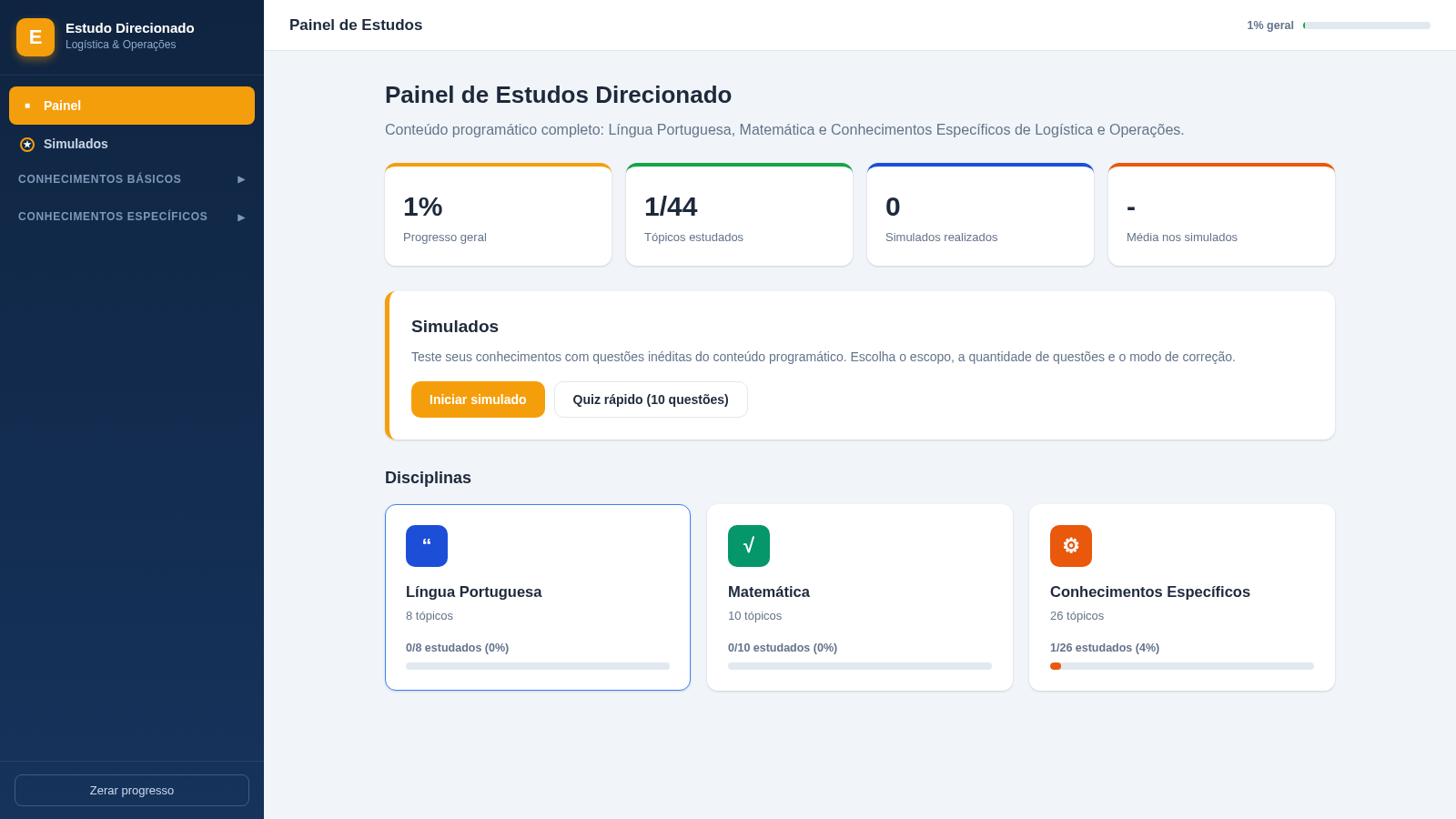 Painel de Estudos - Logística cover