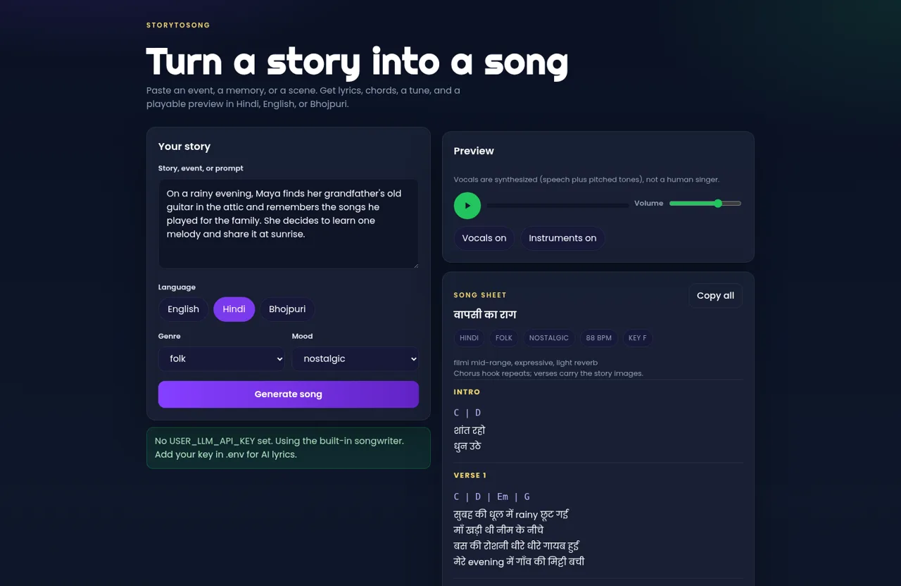 StoryToSong
