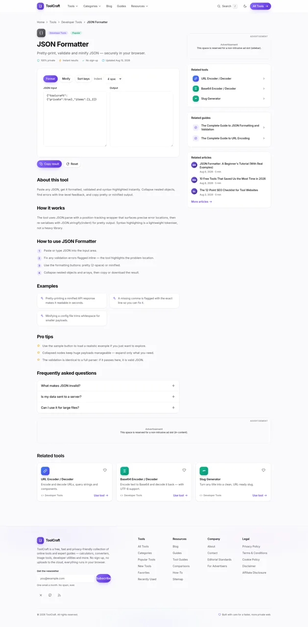 ToolCraft - Free Online Tools cover