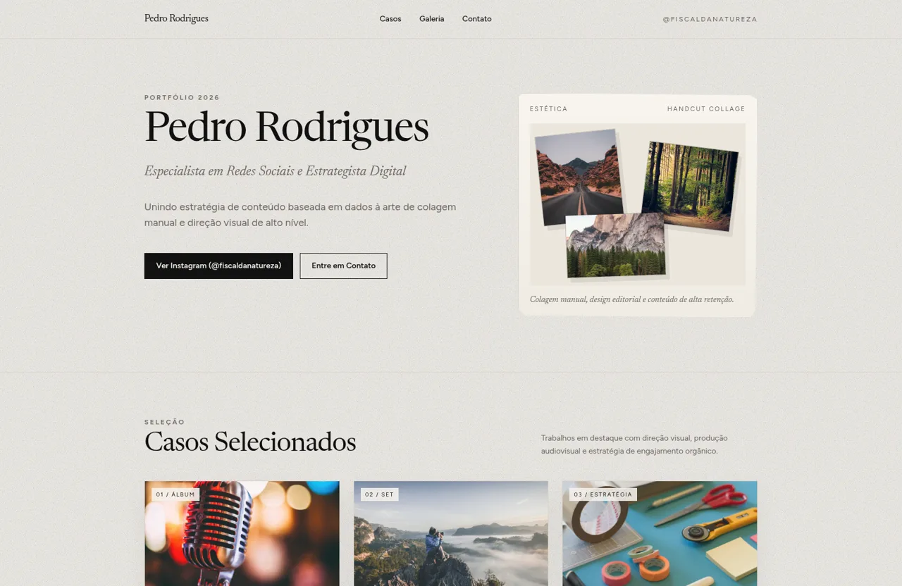 Portfólio Pedro Rodrigues
