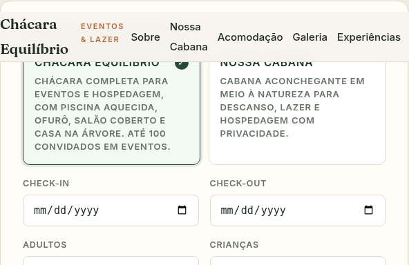 Chácara Equilíbrio cover