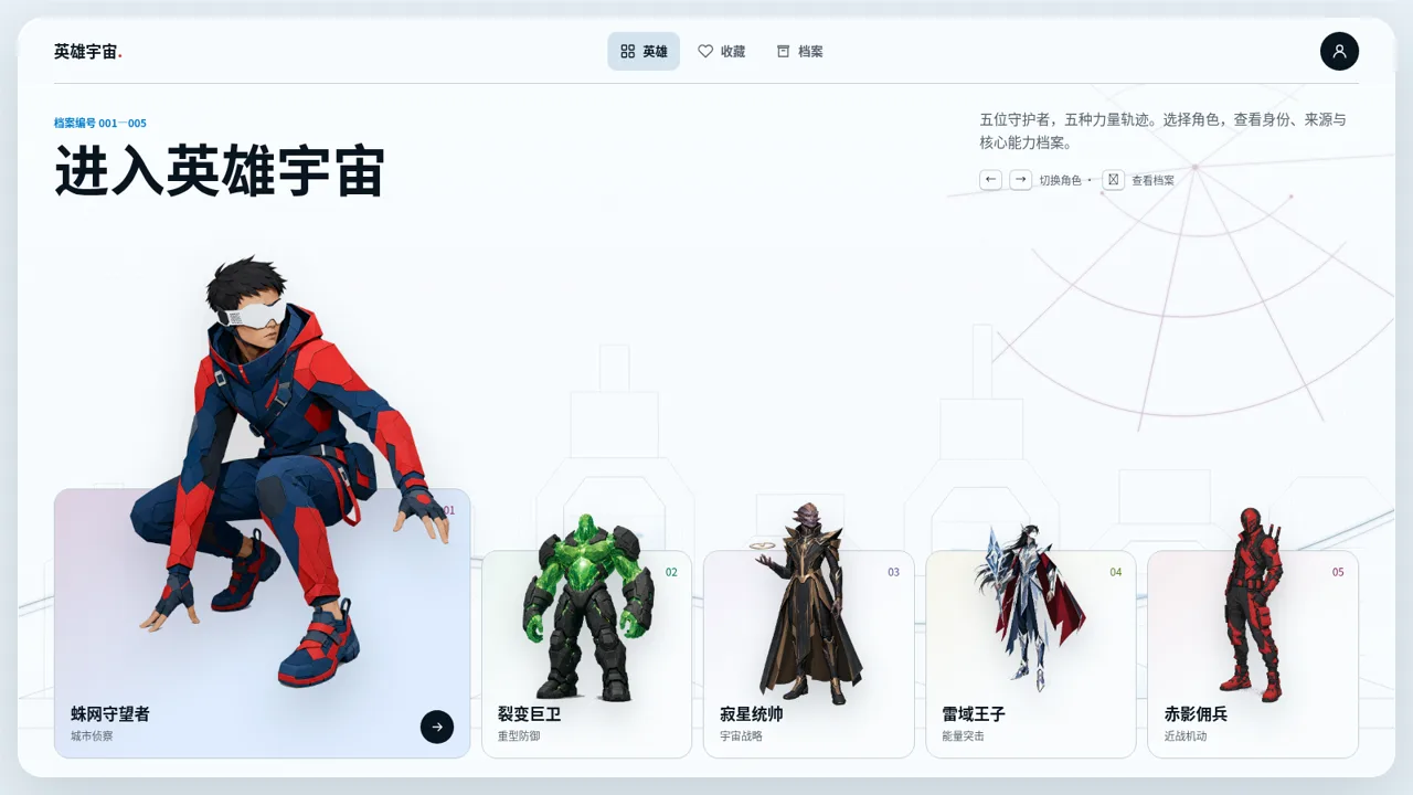 Hero Universe · Character Profiles cover