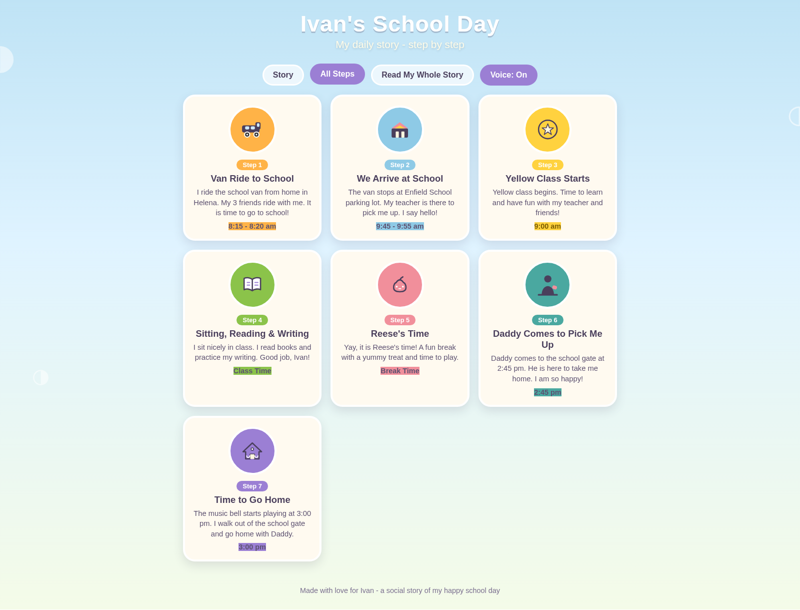 Ivan's School Day cover