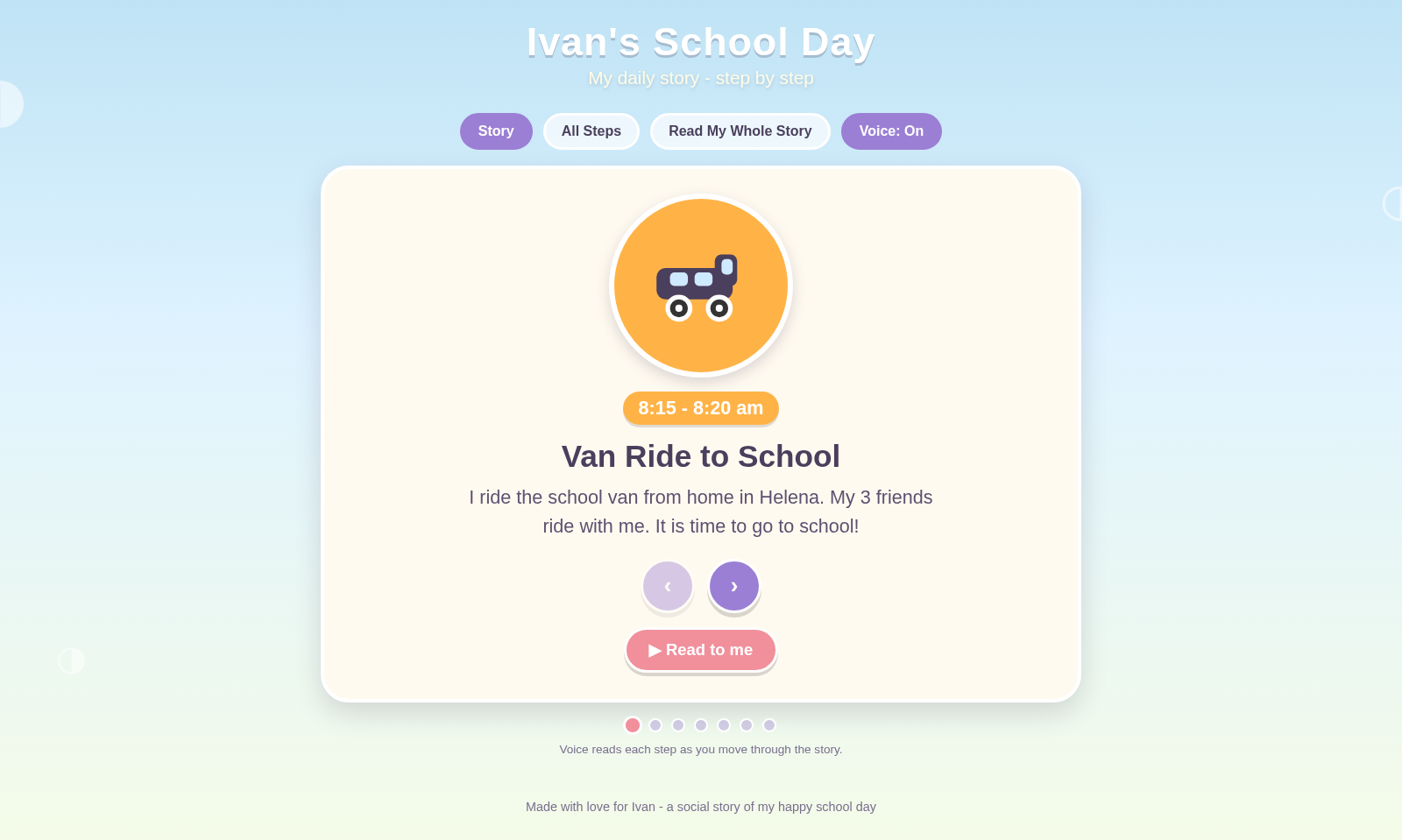 Ivan's School Day