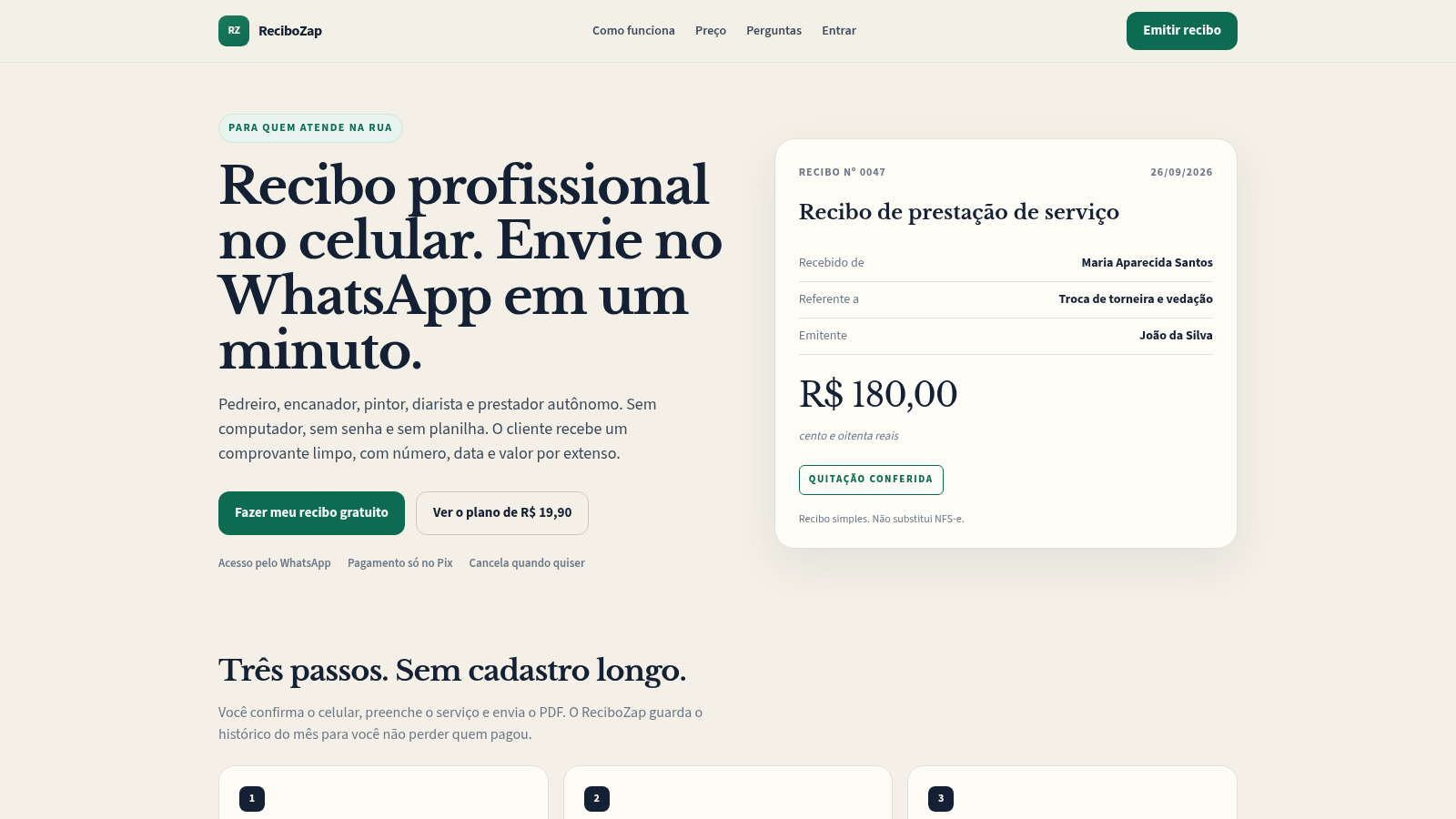 ReciboZap cover