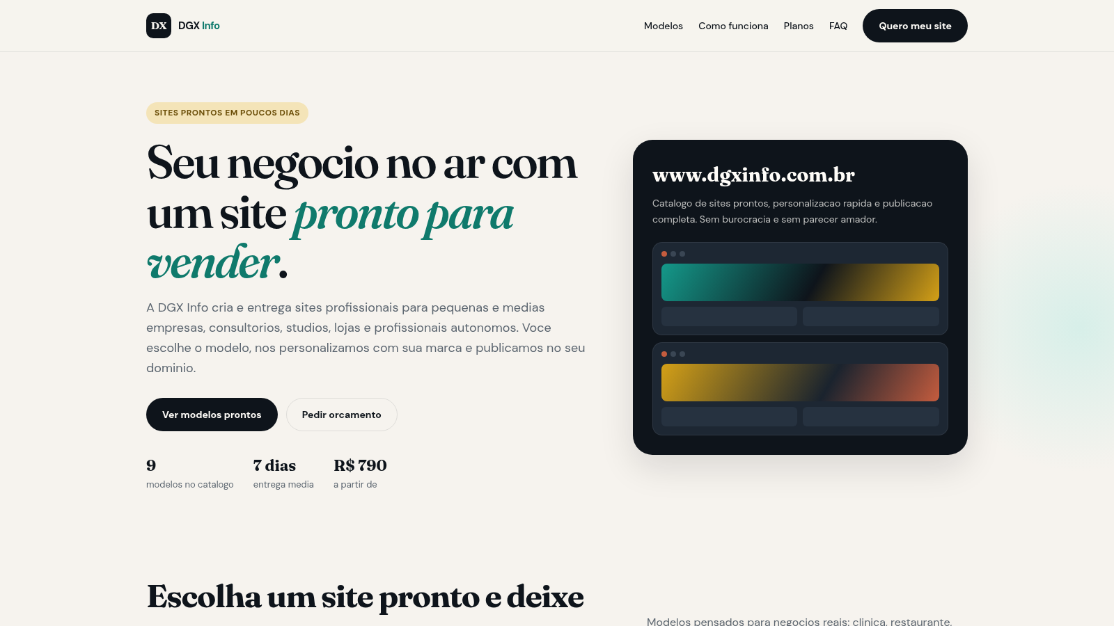 DGX Info - Sites Prontos cover