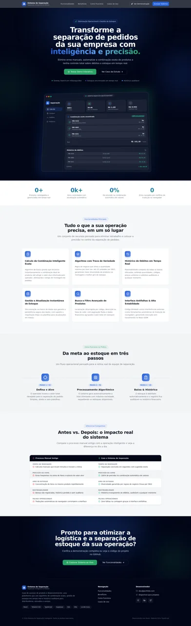 Sistema de Separação
