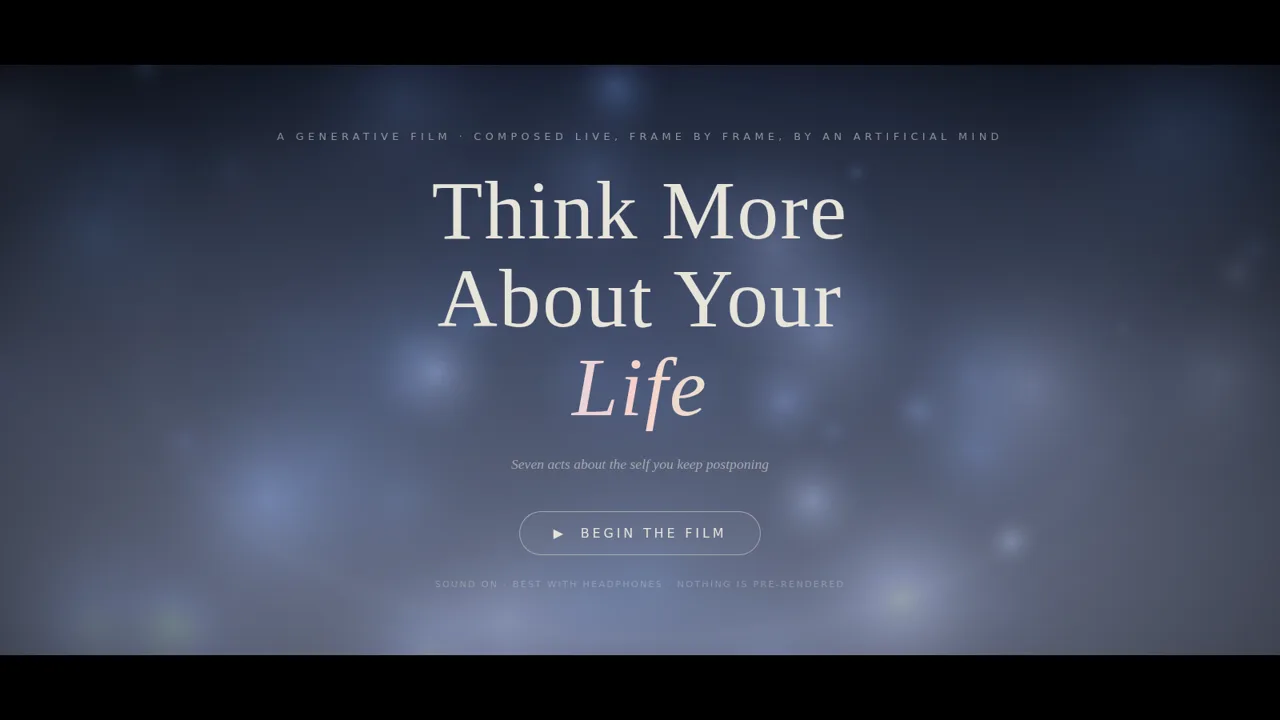 Think More About Your Life