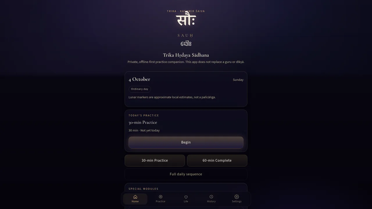 Trika Hṛdaya Sādhana cover