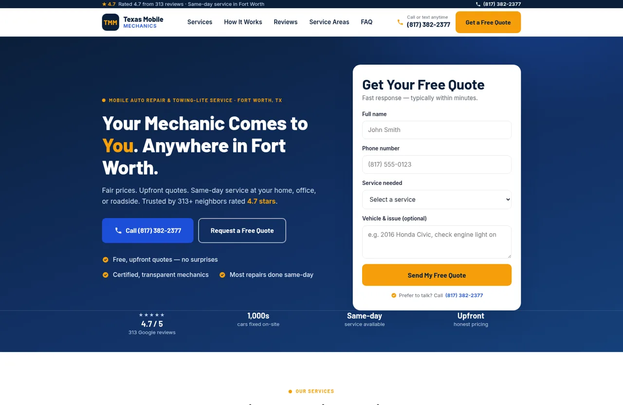 Texas Mobile Mechanics