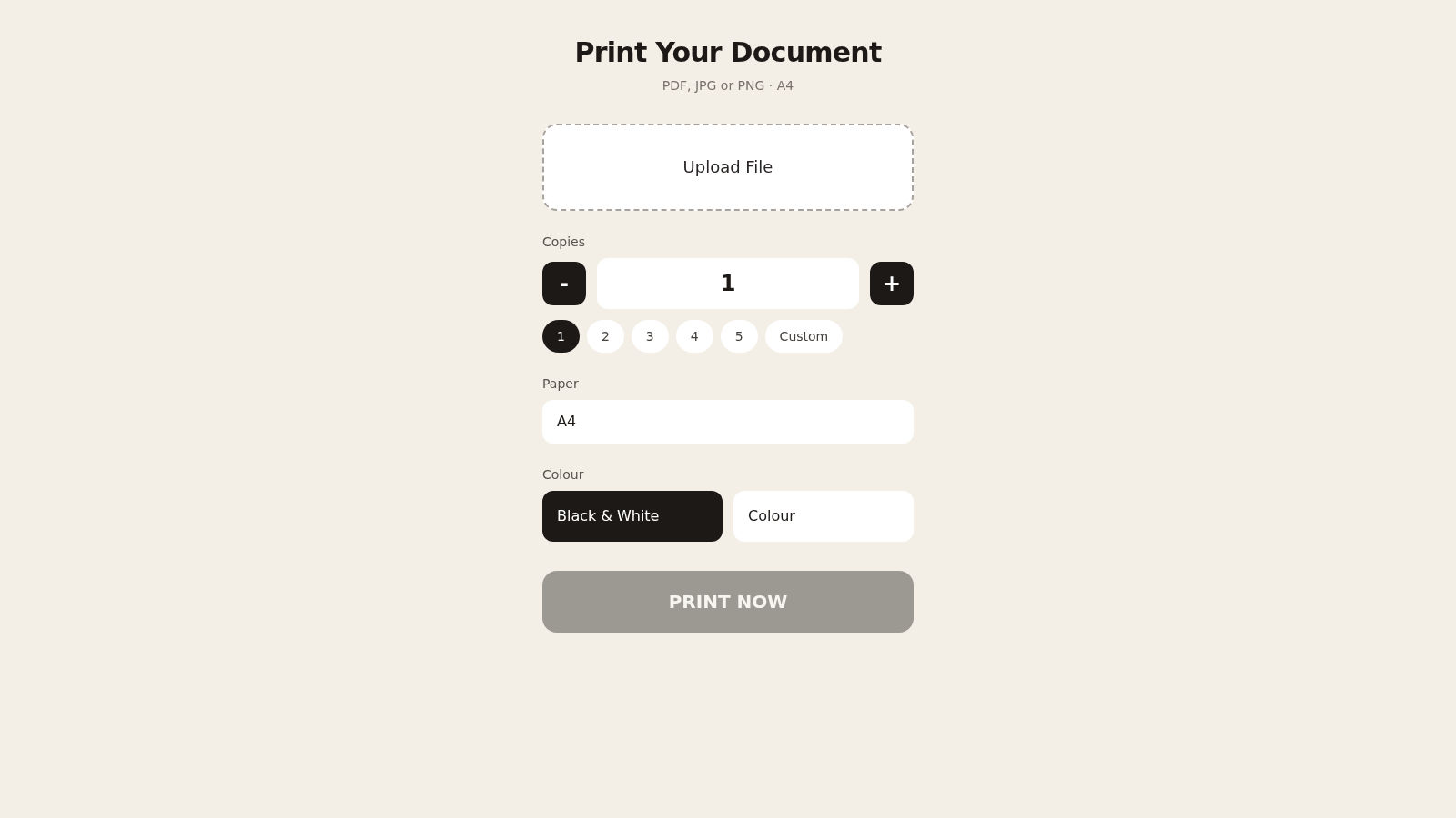 Print Your Document cover