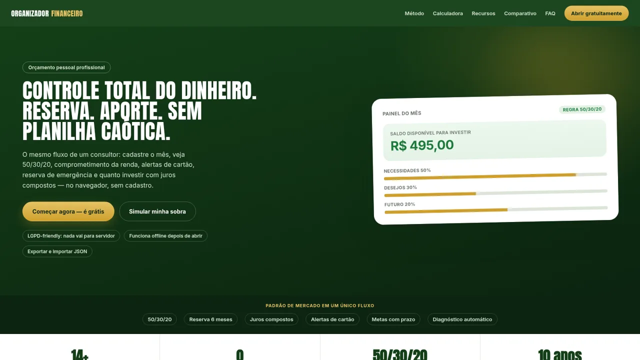 Organizador Financeiro cover