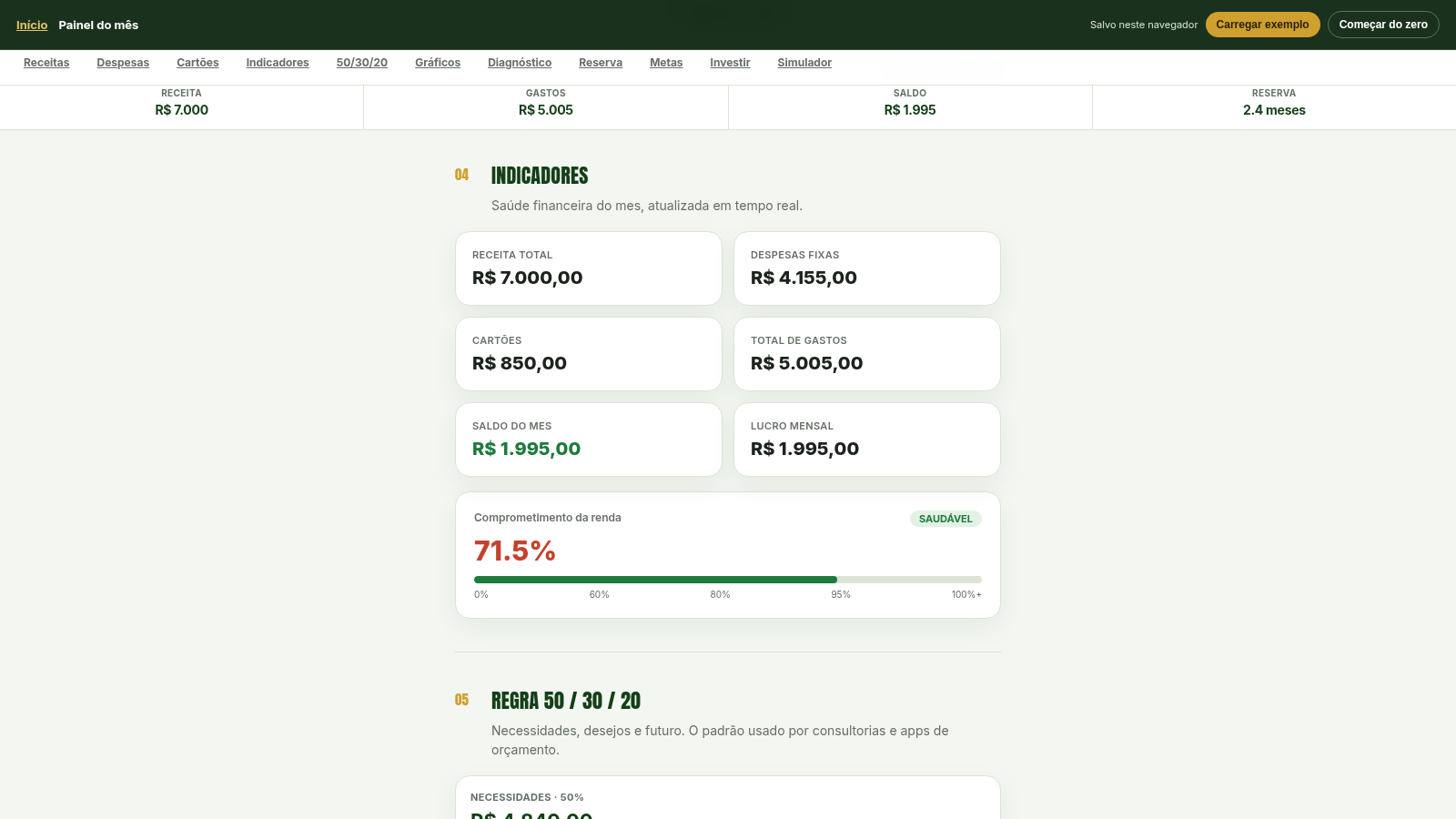 Organizador Financeiro cover