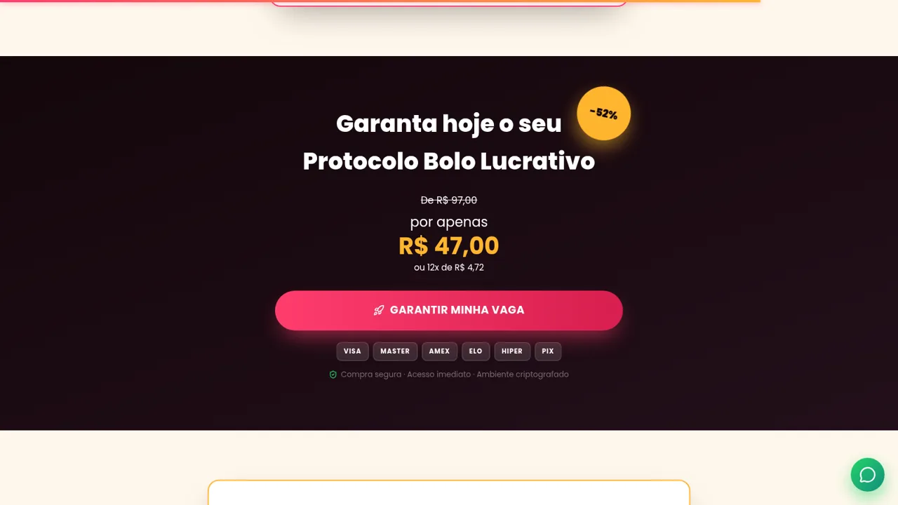 Protocolo Bolo Lucrativo