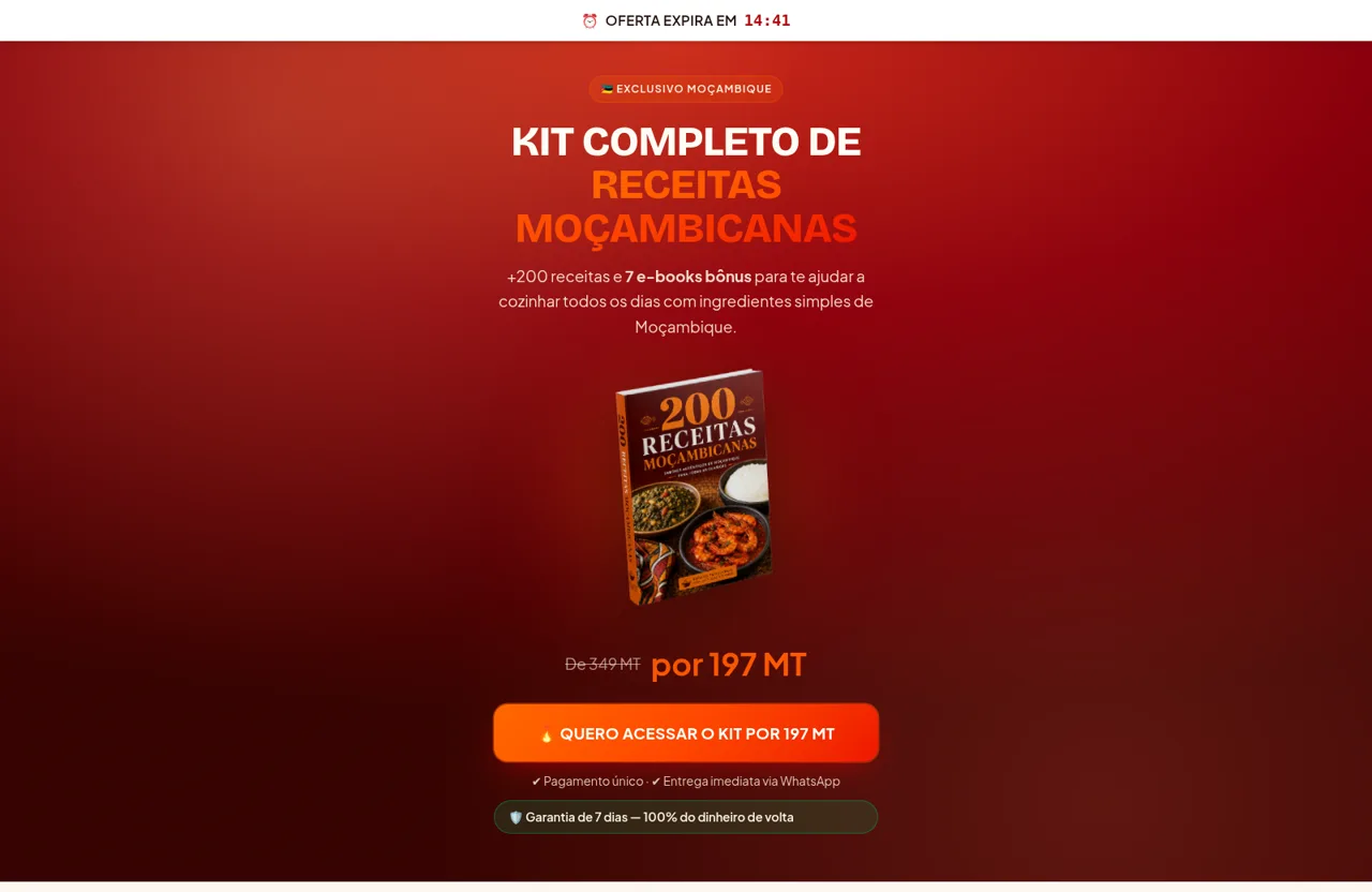 Kit Receitas Moçambicanas