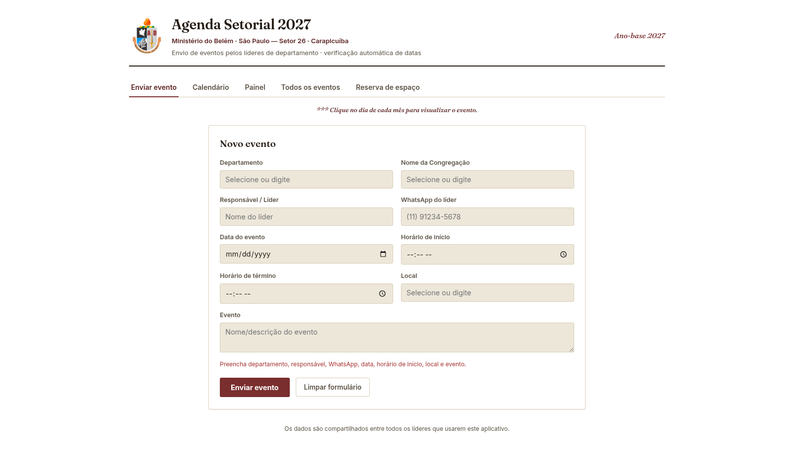 Agenda Setorial 2027