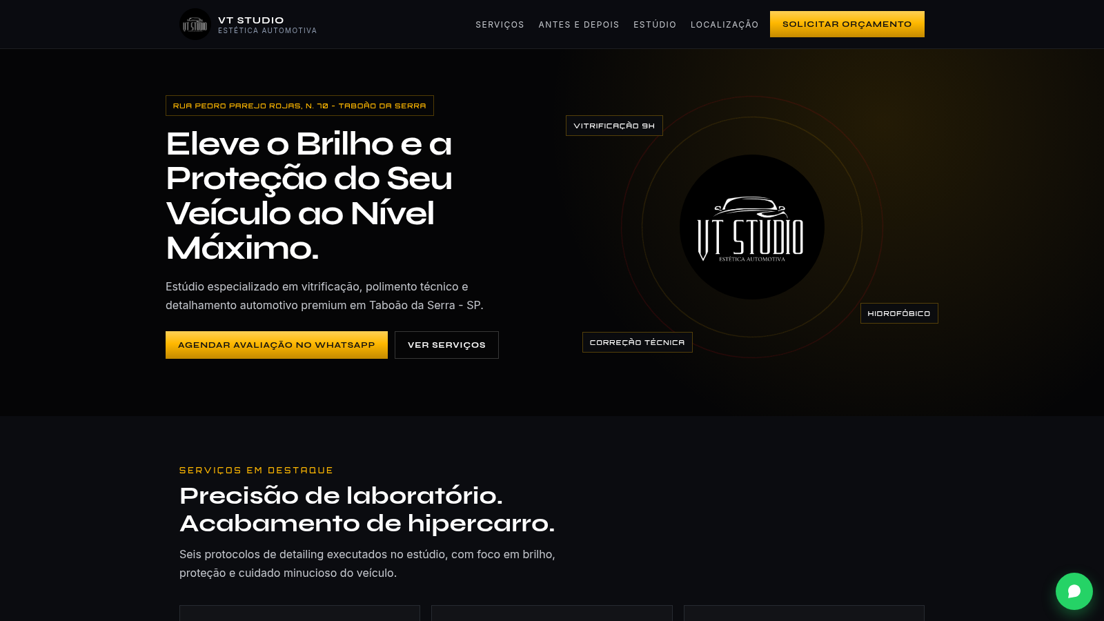 VT Studio Estética Automotiva cover