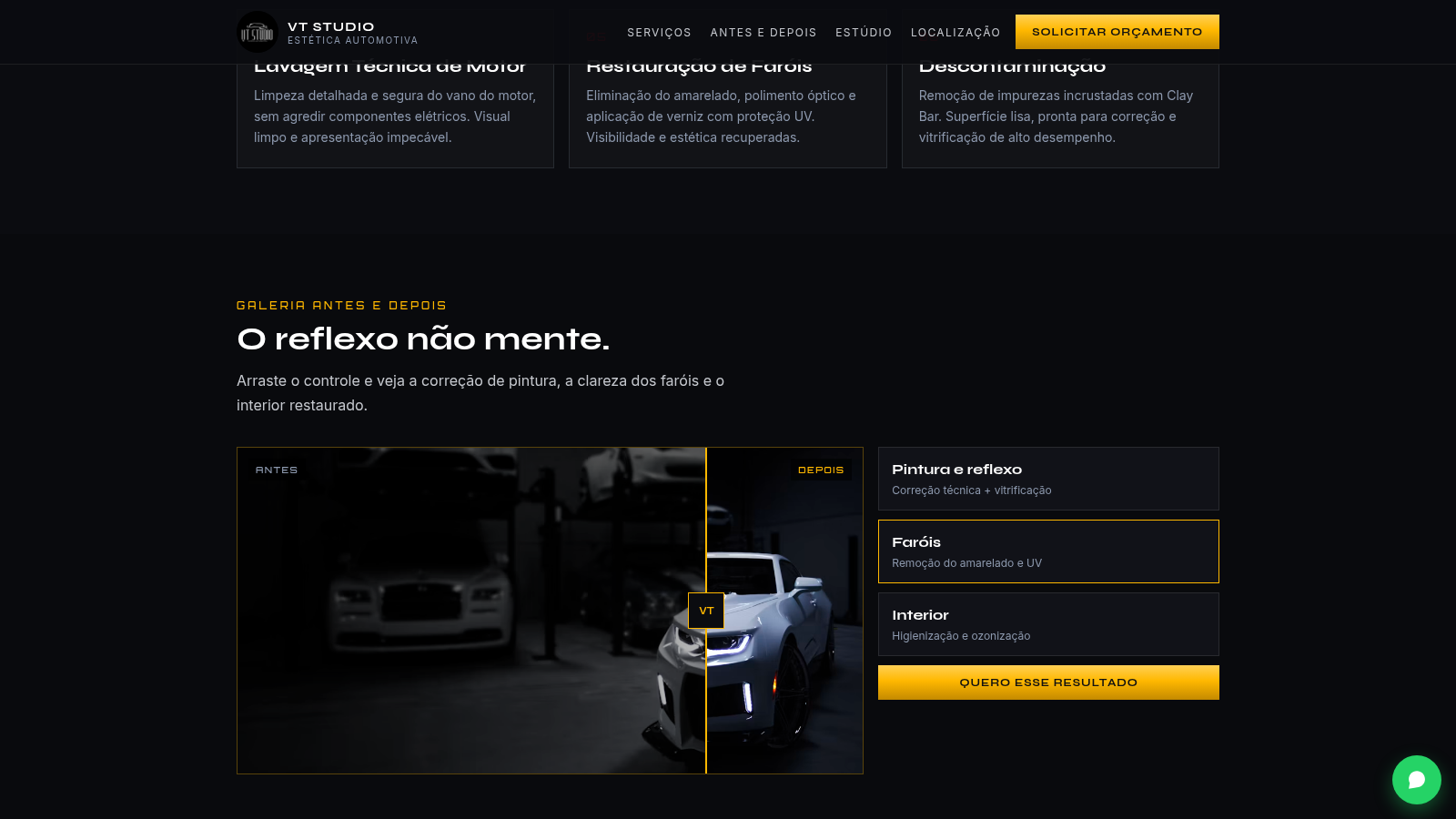 VT Studio Estética Automotiva cover